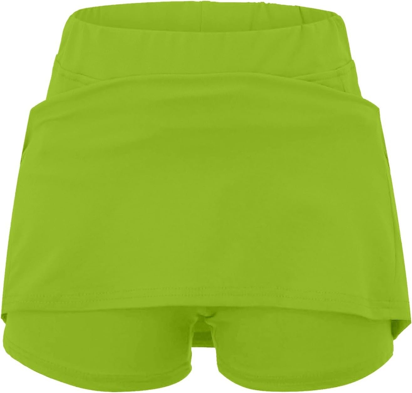 Women's Pocket Pants Summer Casual Solid Mid Waist Culottes Fashion Short Skirts...