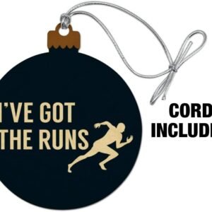GRAPHICS & MORE I've Got The Runs Running Runner Funny Wood Christmas Tree Holid...