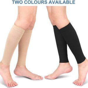 Compression Socks, 20-30mmHg Calf Compression Sleeves, Footless Compressed Socks...