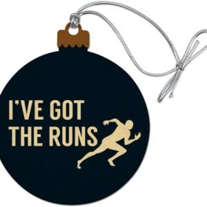 GRAPHICS & MORE I've Got The Runs Running Runner Funny Wood Christmas Tree Holid...