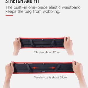 AONIJIE Lovtour Running Belt Waist Pack, Flip Waist Belt,with 250ml Soft Water B...