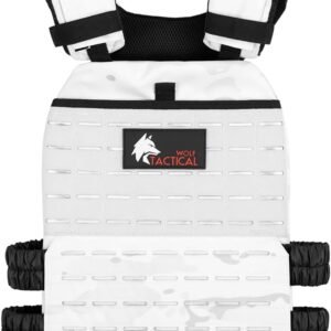 WOLF TACTICAL Adjustable Weighted Vest – WODs, Strength and Endurance Training, ...