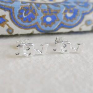 13.1 Half Marathon Runners Sterling Silver Stud Earrings - Christmas Gift Idea -...