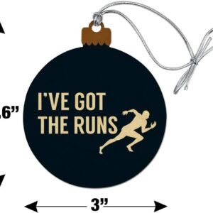 GRAPHICS & MORE I've Got The Runs Running Runner Funny Wood Christmas Tree Holid...