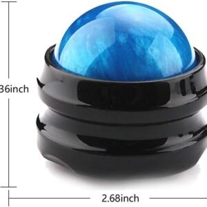 Massage Roller Ball,2-Pack Handheld Massage Therapy and Relax Tool for Sore Musc...