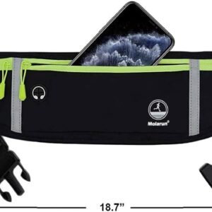 Slim Running Belt Fanny Packs for Women & Men, Waist Pack Runners Bag Money Belt...