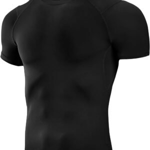 Niksa Men's Compression Shirts, Short Sleeve Athletic Compression Tops Dry Worko...