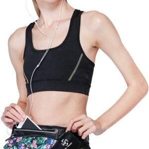 Running Belt Sport Waist Pack/Pouch w/Water Bottle Holder Hydration Fanny Pack R...
