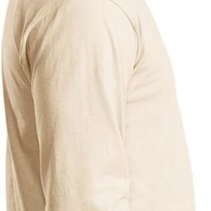 Gildan Ultra Cotton 6 Oz. Long-Sleeve T-Shirt (G240)- Natural,Medium