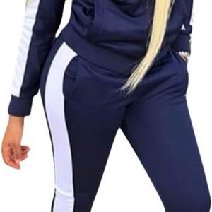 Remxi Workout Sets for Women Two Piece Outfits Jogging Sweat Suits Tops and Long...