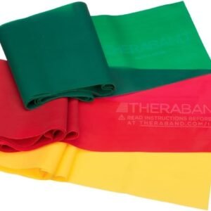 THERABAND Resistance Bands Set, Professional Non-Latex Elastic Band For Upper & ...