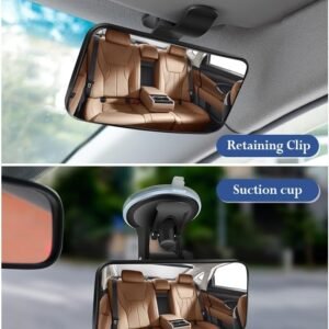 Baby Car Mirror,HD & Wide Angle Suction Cup Car Mirror for Baby with 360° Adjust...