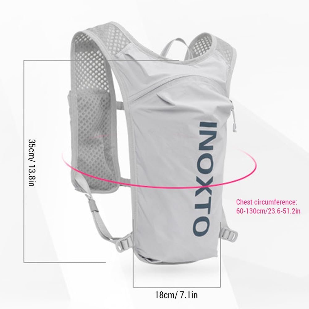 5L Running Hydration Vest Backpack Breathable Jogging Sports Backpack with 1.5L ...