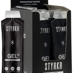 Energy Gel by Styrkr - Pack of 12 Energy Gels for Cycling & Running - Approved b...