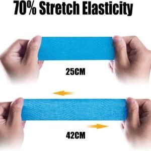 Kinesiology Tape Pro Athletic Sports (3 Rolls,60 Precut Strips) Waterproof Breat...