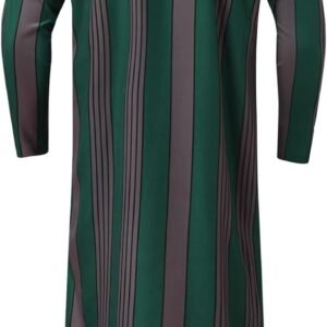 Alalaso Men's Muslim Kaftan Thobe Middle East Islamic Saudi Arabic Robes Long Sl...