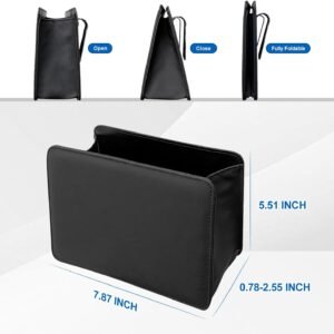 Car Trash Can Bag with Garbage Bags - Hanging Leather Garbage Storage Bin, Mini ...