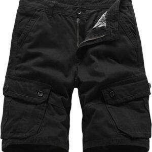 Men'S Cotton Shorts Work Shorts for Men Cargo Pocket Summer Jean Shorts for Men ...