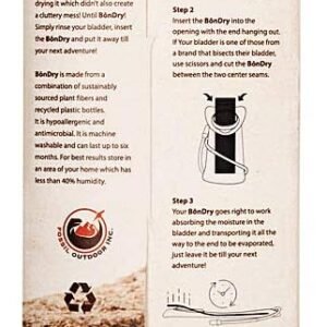 BōnDry - Hydration Pack Bladder Dryer, Made in The U.S.A., Patented, Original Hy...