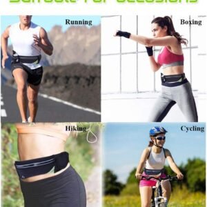 Running Belt with Water Bottle Holder for iPhone 15 14 13 12 11 Pro Max Xr Xs X ...