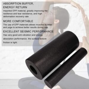 Foam Massage Roller, ANGGREK 2 in 1 Yoga Hollow Column Deep Tissue Massage Foam ...