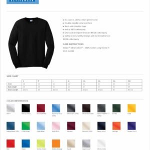 Gildan Ultra Cotton 6 Oz. Long-Sleeve T-Shirt (G240)- Natural,Medium