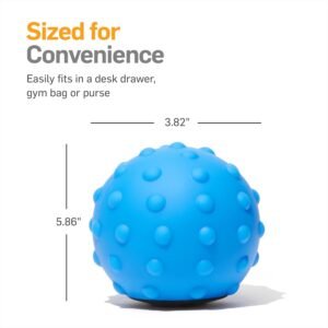 NatraCure Vibrating Massage Ball Roller Pliability Sphere – Deep Tissue Trigger ...