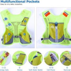 AONIJIE Men Women Ultralight Running Vest Pack Reflective Breathable Hydration B...