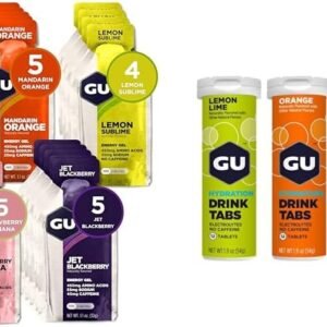 GU Energy 24-Count Original Sports Gel and 4-Count Hydration Electrolyte Drink T...