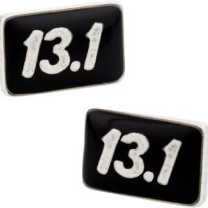 Half Marathon Cuff Links Running Long Distance Runner Athlete Cufflinks with Tra...