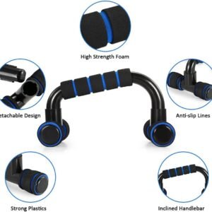 TOMSHOO AB Wheel Roller Kit with Push-Up Bar, Knee Mat, Jump Rope and Hand Gripp...