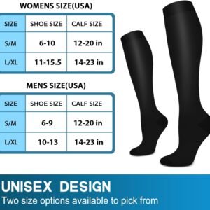 SunFeeling Compression Socks for Women & Men Circulation (3 Pairs) - Best Suppor...