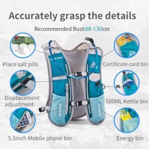 AONIJIE Hydration Backpack Vest for Outdoor Sports Breathable and Lightweight,Hy...