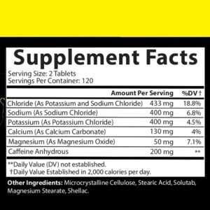 Angry Supplements Electro Lightning Energy Hydration Complex Electrolyte Tablets...