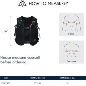 Haimont Running Hydration Vest Pack 5L Lightweight Run Water Vest, Adjustable Hy...
