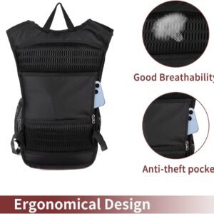 Hydration Backpack Pack with Cool Lights, 2L Water Bladder, Lightweight Bag for ...