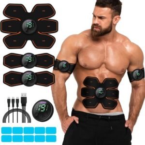 cepignoly Joinpital ABS Stimulator Workout Equipment, Ab Machine USB Rechargeabl...