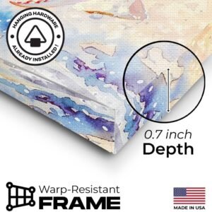 Elivita Crab Running On The Water Design 1 Wall Decor Canvas Art Print Home Deco...