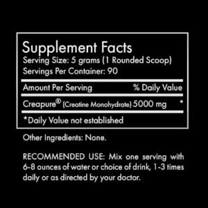 Clean Creatine - 100% Creapure® Creatine Monohydrate Powder for Muscle Growth | ...