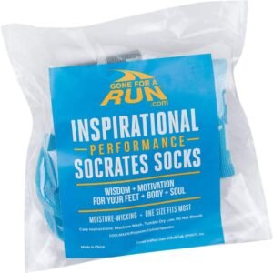 Gone For a Run Inspirational Socks for Women | Notes to Self, Affirmation, Fun R...