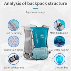 AONIJIE Hydration Backpack Vest for Outdoor Sports Breathable and Lightweight,Hy...