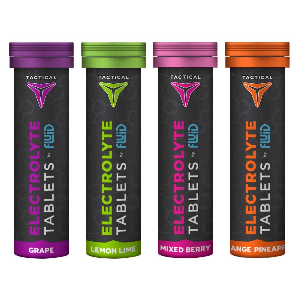 Fluid Tactical- Effervescent Hydration Tablets, Electrolyte Replacement & Dehydr...