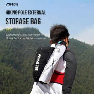 Aluminum Trekking Poles with Storage Bag, 2 Pack Lightweight Collapssible Hiking...