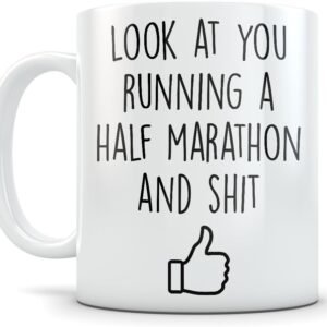 Half Marathon Gifts for Men and Women - Funny Marathoner Coffee Mug - Great Gift...