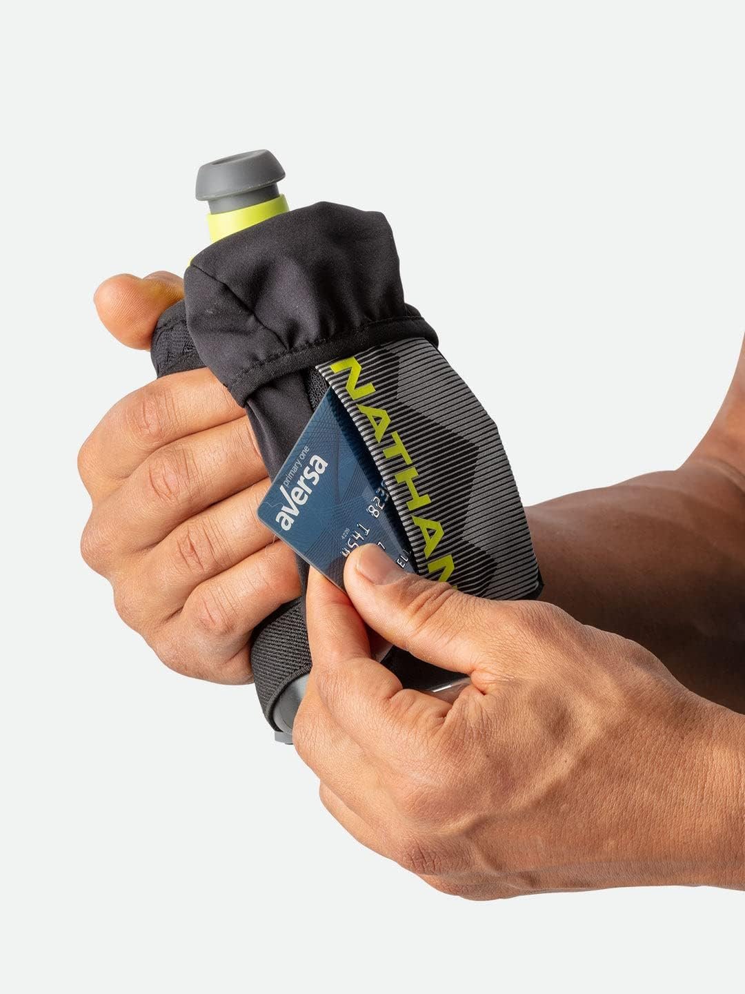 Nathan, Black/Finish Lime, Quick Squeeze, 12oz