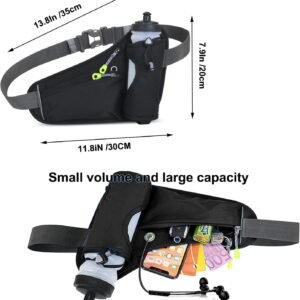 Running Belt Hydration Waist Pack with Water Bottle Holder for Men&Women Outdoor...