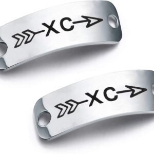 CENWA Shoe Lace Tag Cross Country Gift XC Inspirational Trainer Tags Gift for Ru...