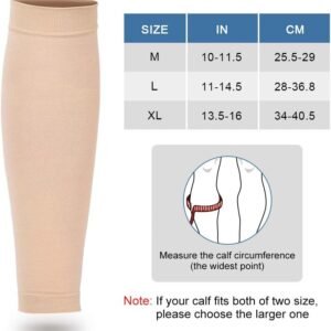 Compression Socks, 20-30mmHg Calf Compression Sleeves, Footless Compressed Socks...