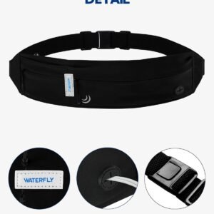 WATERFLY Running Belt Fanny Pack: Runner Marathon Jogging Waist Pack Sport Worko...