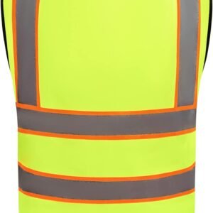 Custom Logo Safety Vest Customize Class 2 Visibility Reflective Vests Bulk with ...